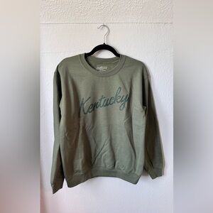 Shop Local Kentucky Olive Green Crewneck Sweatshirt